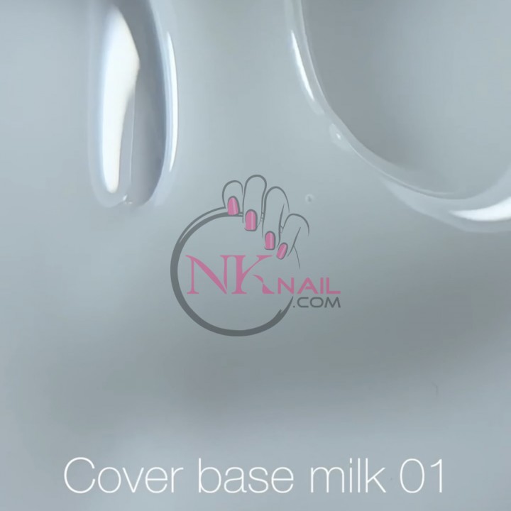 База Nailsoftheday Cover base milk №01, 10 мл TPO free